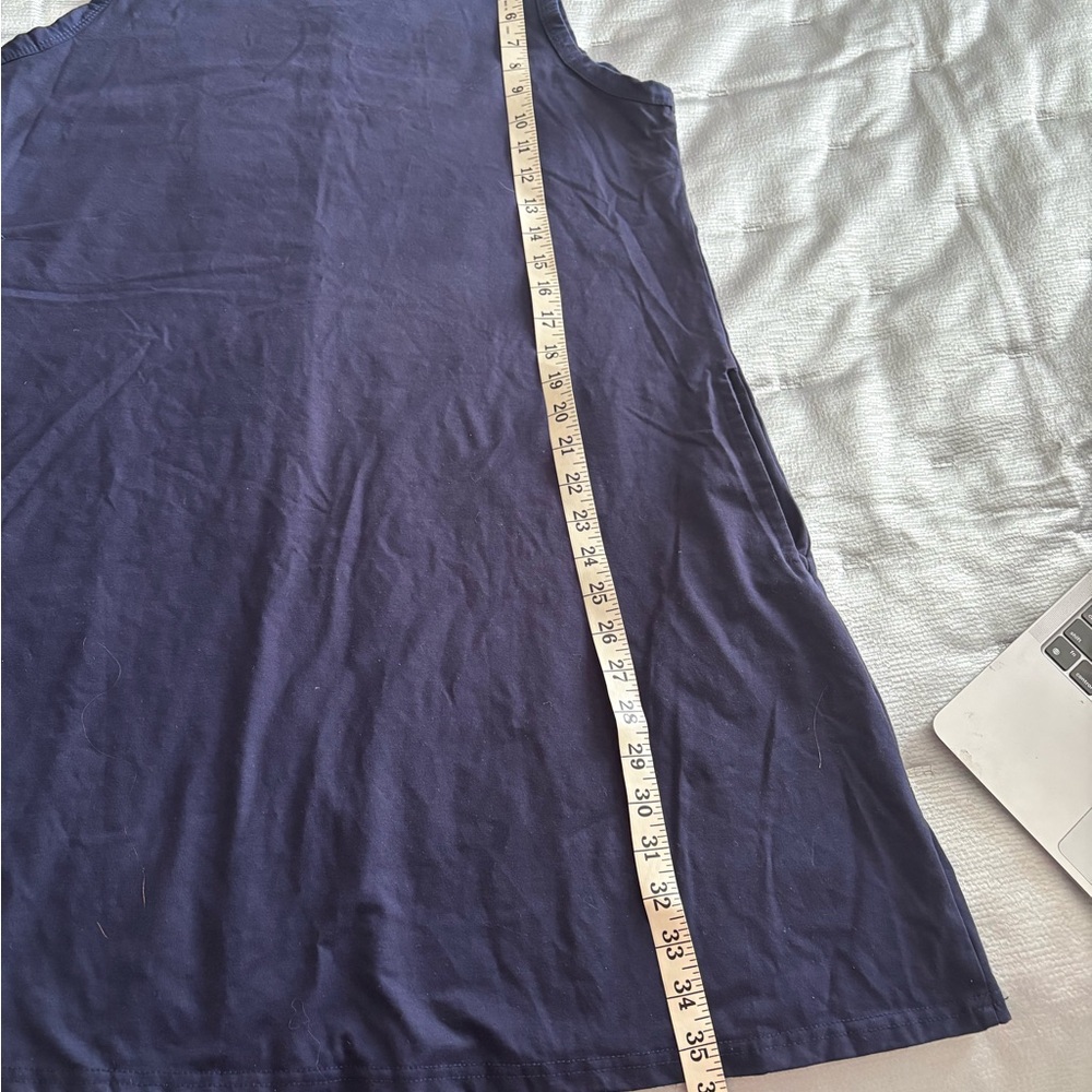 Navy Blue Sleeveless Dress